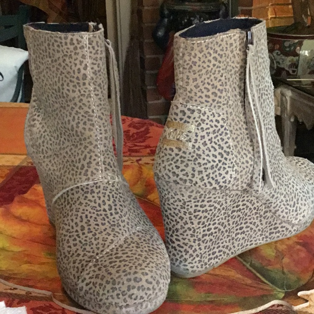 Animal Print Suede Boot